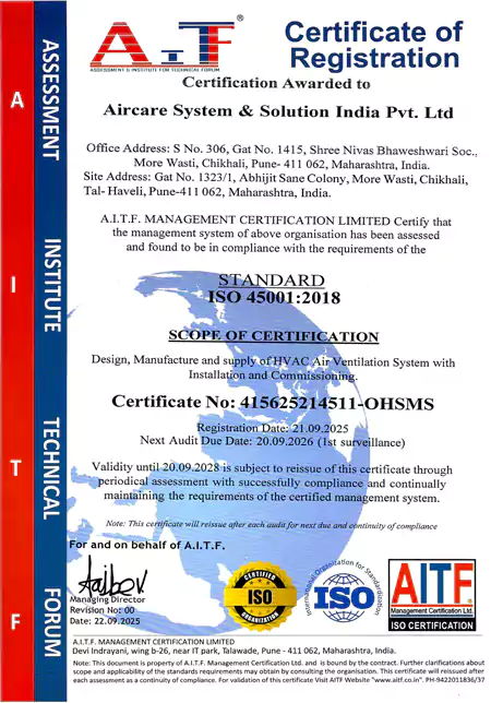 OHSMS Certificate